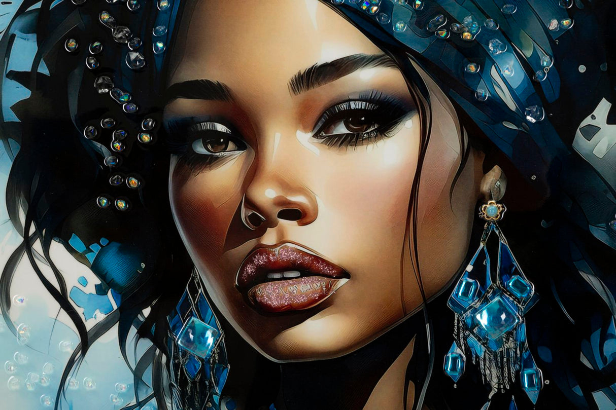 DIPINTO SU TELA LACCATO ALTEA -B- C/CORNICE X - FERRETTI