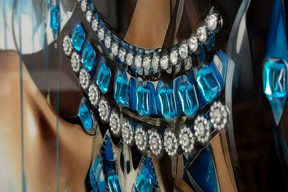 DIPINTO SU TELA LACCATO ALTEA -B- C/CORNICE X - FERRETTI