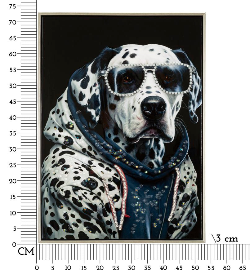 DIPINTO SU TELA LACCATO TRAP C/CORNICE - FERRETTI