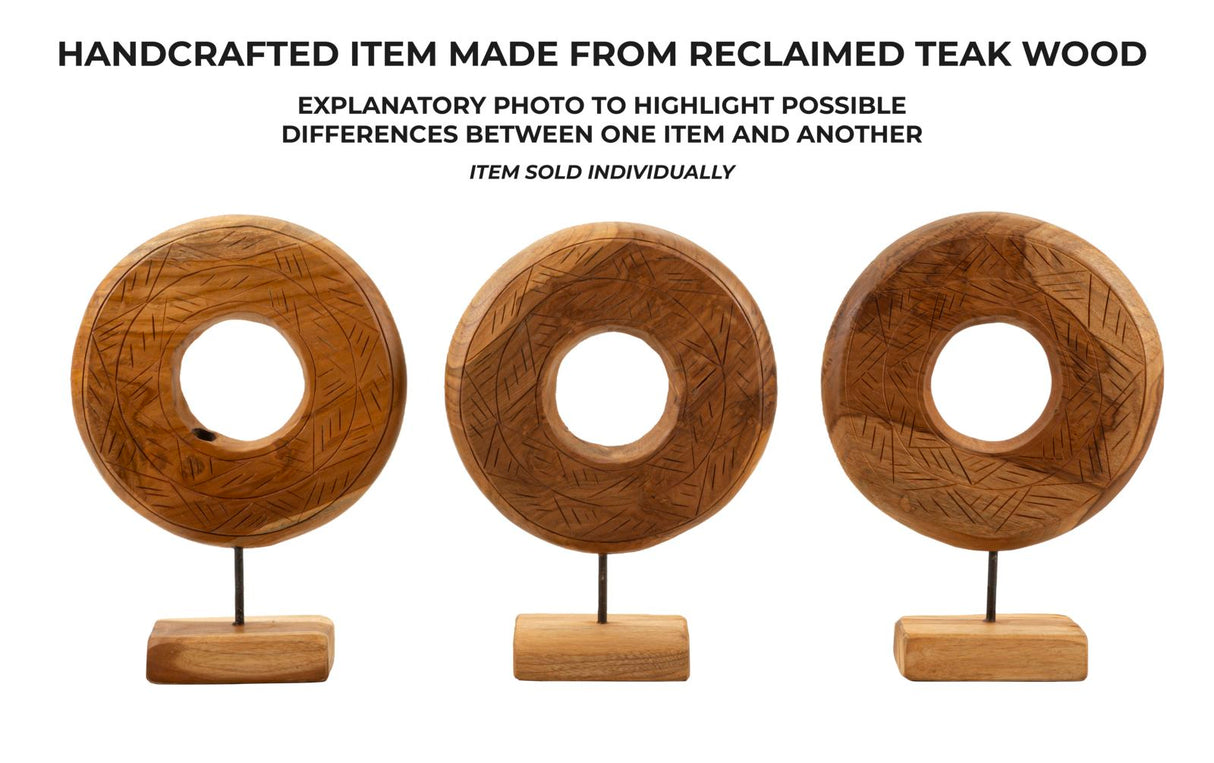 SCULTURA DORAT CM 28X10X38 IN TEAK RICICLATO (PEZZI UNICI - NON RIP. IN SERIE) - FERRETTI