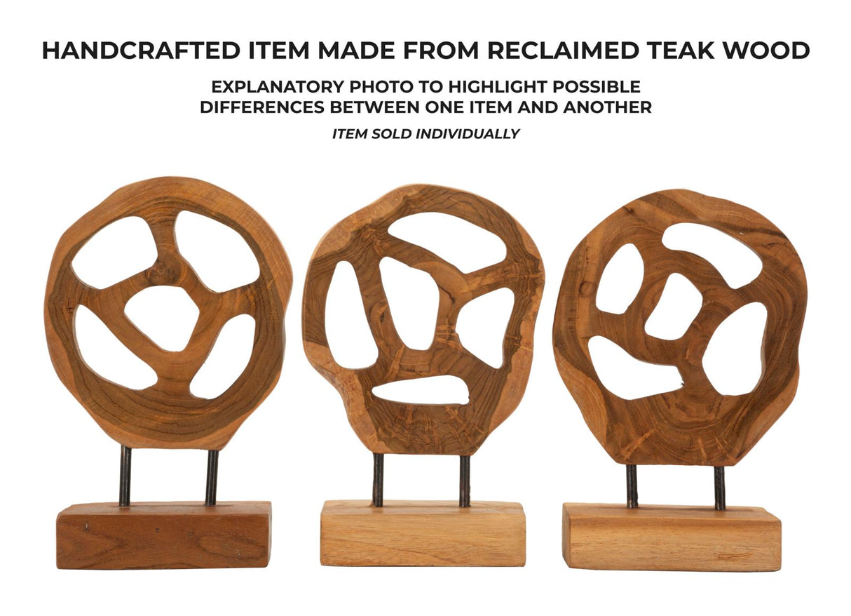 SCULTURA LUBANG CM 18X10X27 IN TEAK RICICLATO (PEZZI UNICI - NON RIP. IN SERIE) - FERRETTI