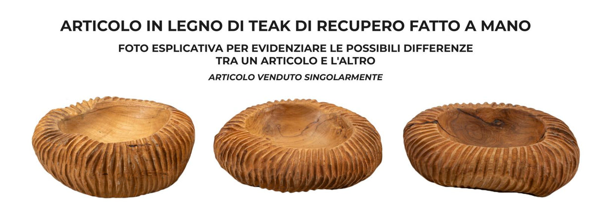 S/TASCHE GARIT IN TEAK RICICLATO (PEZZI UNICI - NON RIP. IN SERIE) - FERRETTI