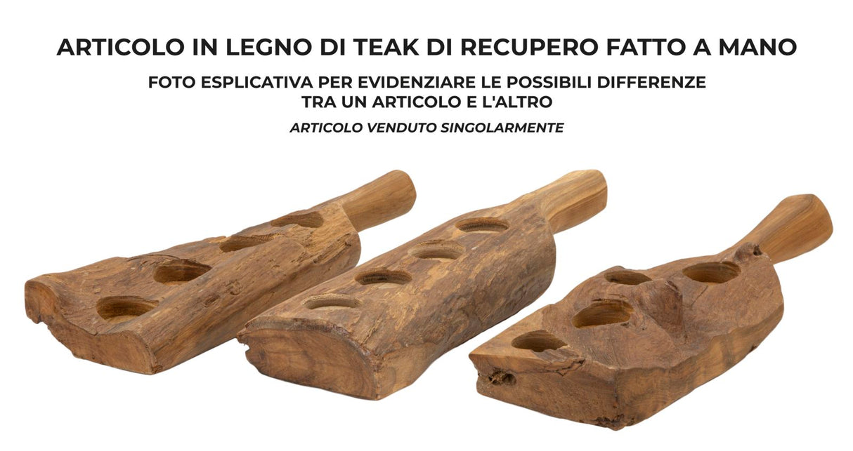 P/CAND LONG IN TEAK RICICLATO (PEZZI UNICI - NON RIP. IN SERIE) - FERRETTI