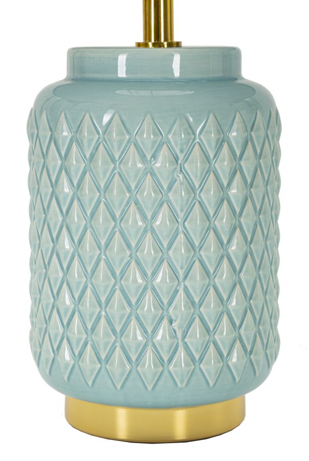 LAMPADA DA TAVOLO SQUARE CELESTE - FERRETTI