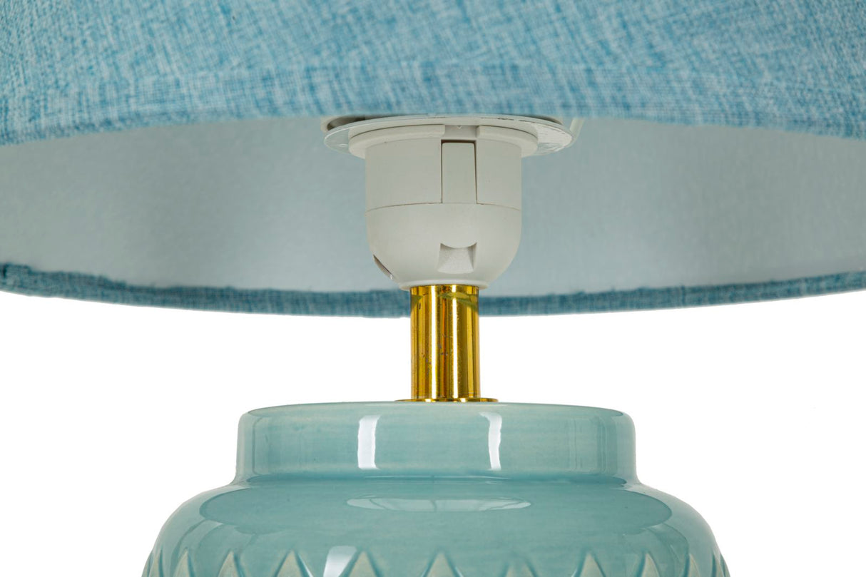 LAMPADA DA TAVOLO SQUARE CELESTE - FERRETTI