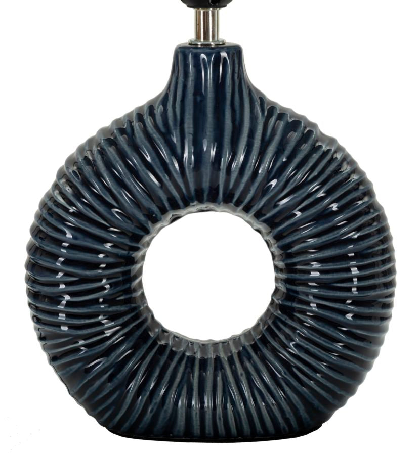 LAMPADA DA TAVOLO SETA BLU - FERRETTI