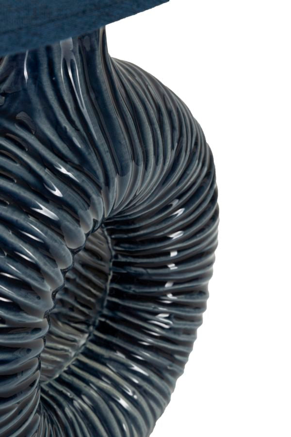 LAMPADA DA TAVOLO SETA BLU - FERRETTI