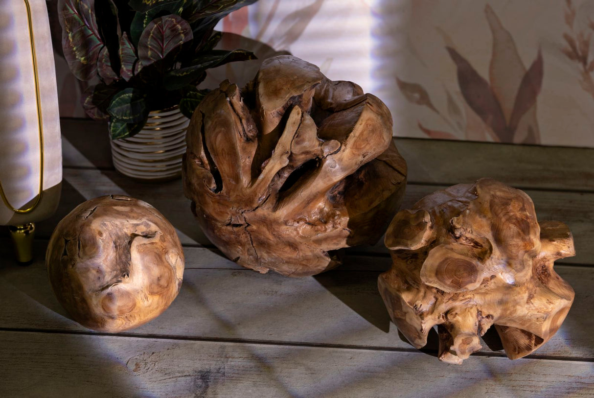 SFERA IN TEAK RICICLATO CM Ø 50 (PEZZI UNICI - NON RIP. IN SERIE) - FERRETTI