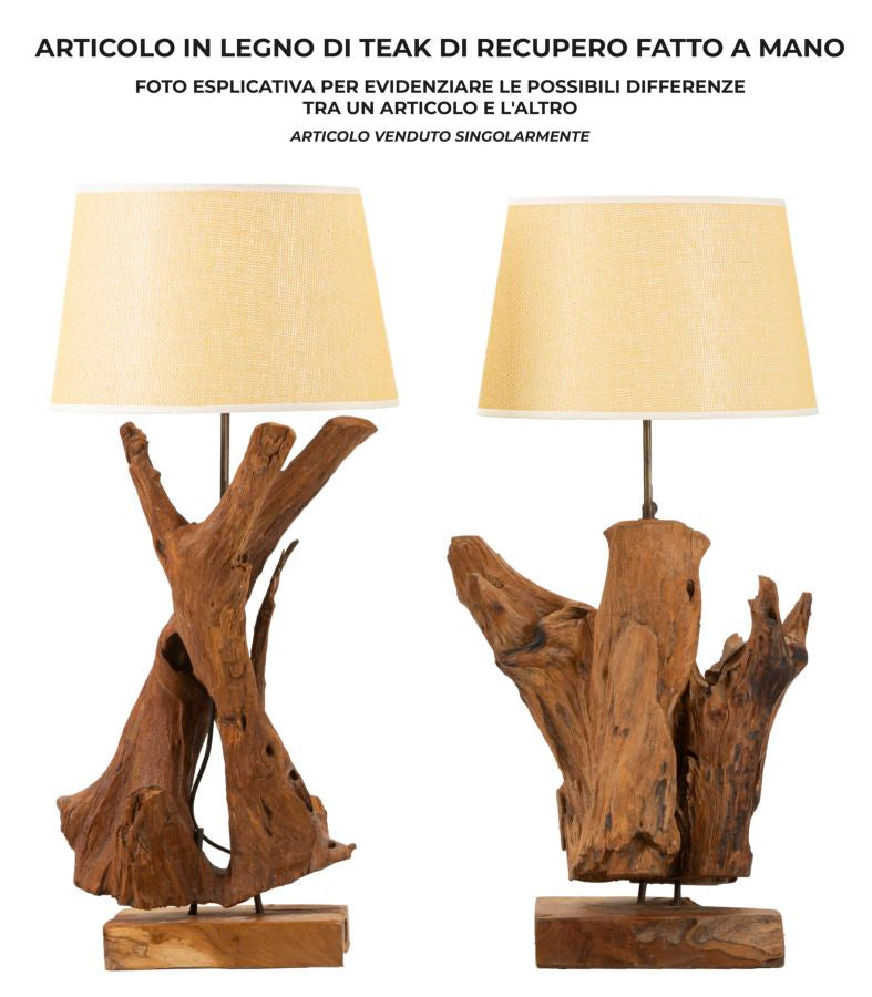 LAMPADA TEAK DA TAVOLO - FERRETTI