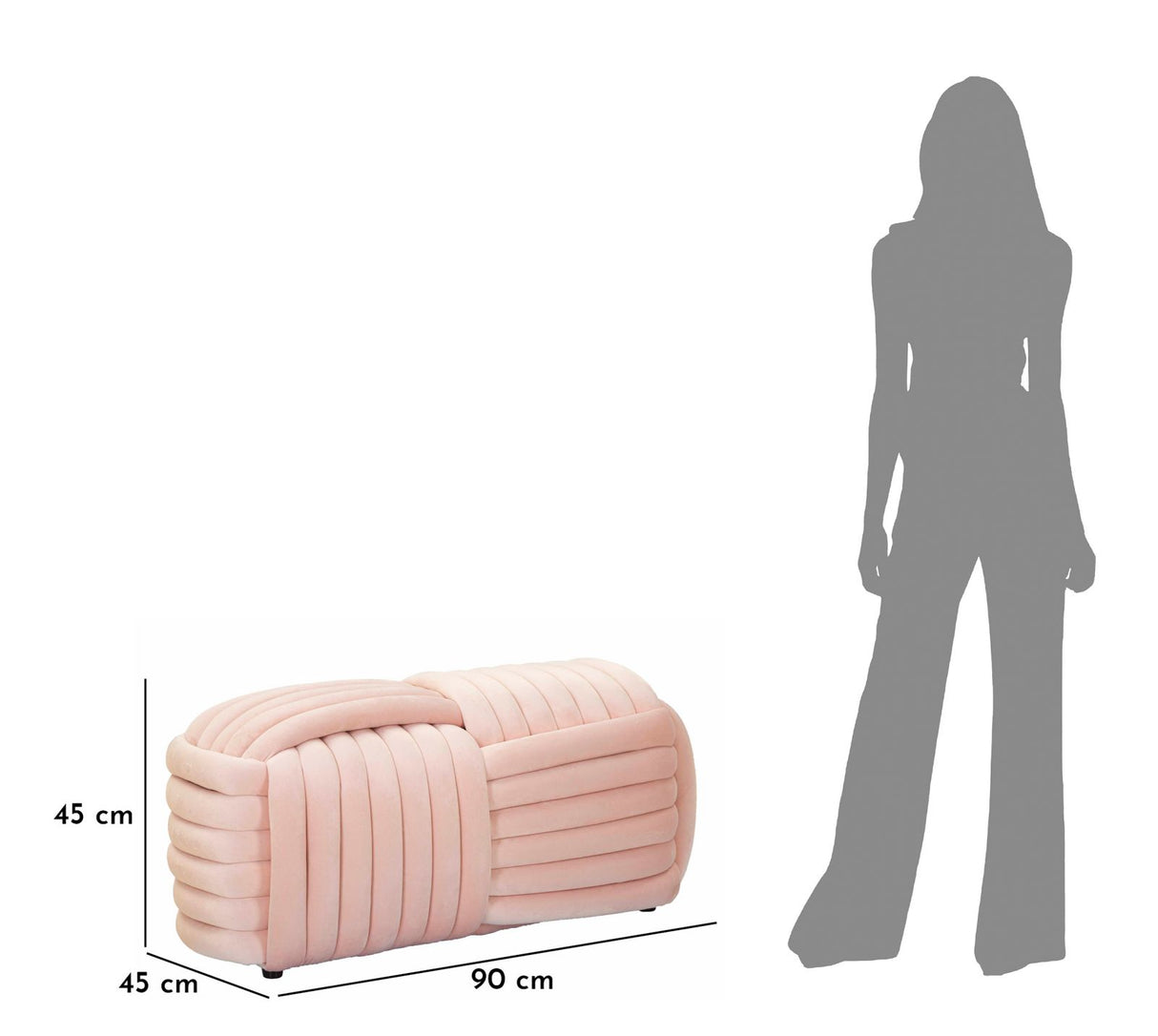 PANCA SOFTY ROSA - FERRETTI