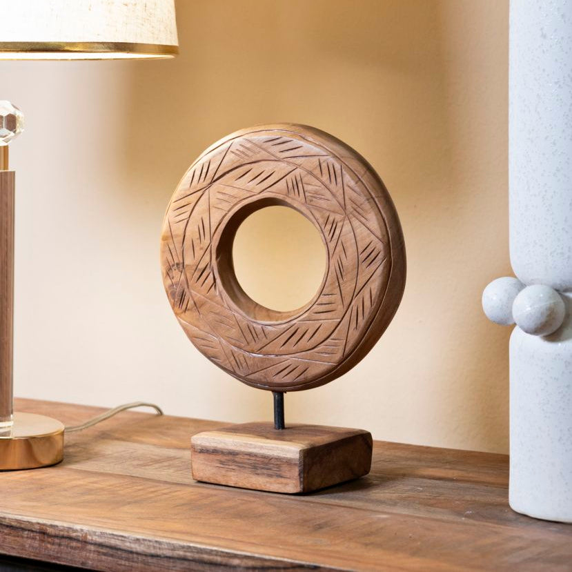 SCULTURA DORAT CM 20X10X28 IN TEAK RIC. (PEZZI UNICI - NON RIP. IN SERIE) - FERRETTI