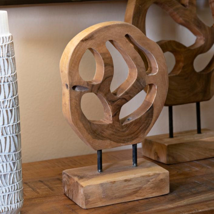 SCULTURA LUBANG CM 18X10X27 IN TEAK RICICLATO (PEZZI UNICI - NON RIP. IN SERIE) - FERRETTI