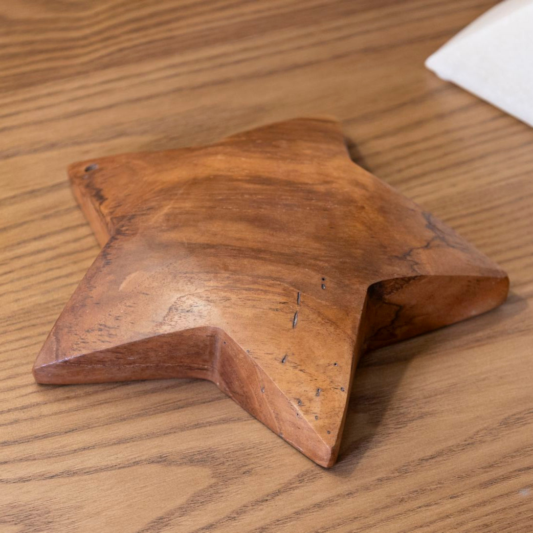 DECORAZIONE BINTANG DA APP.IN TEAK RIC. (PEZZI UNICI-NON RIP. IN SERIE) - FERRETTI