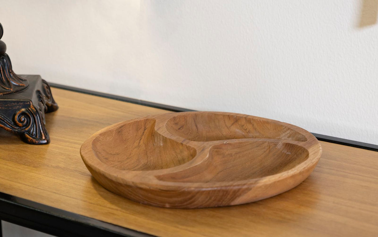 S/TASCHE 3 PARTI IN TEAK RIC. (PEZZI UNICI - NON RIP. IN SERIE) - FERRETTI