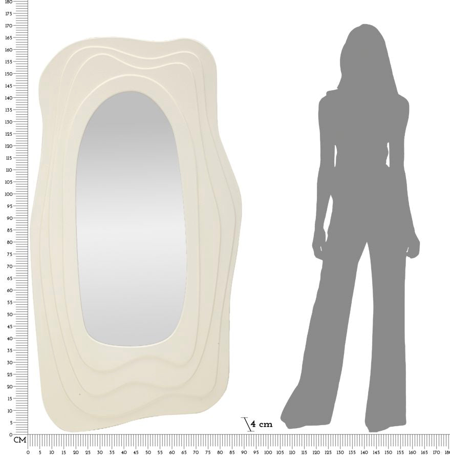 SPECCHIO DA MURO DAFNE BIANCO - FERRETTI