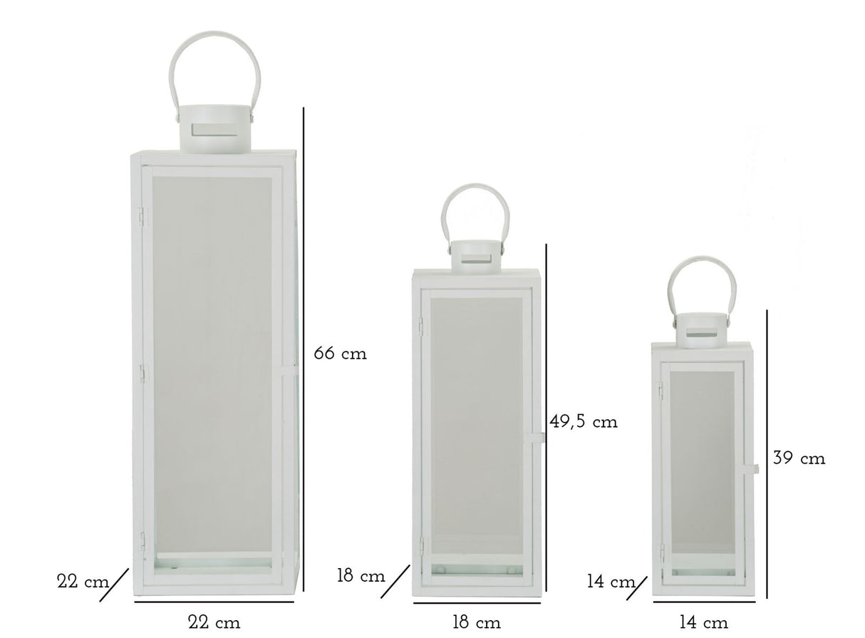 LANTERNE WHITE SET 3 PZ - FERRETTI