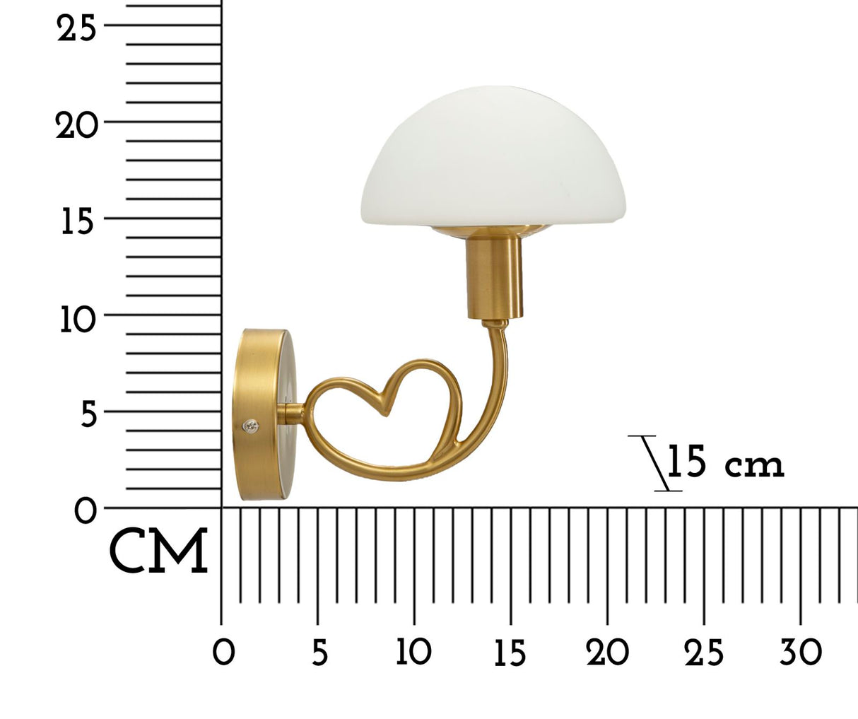 LAMPADA DA MURO LOVY GOLD - FERRETTI