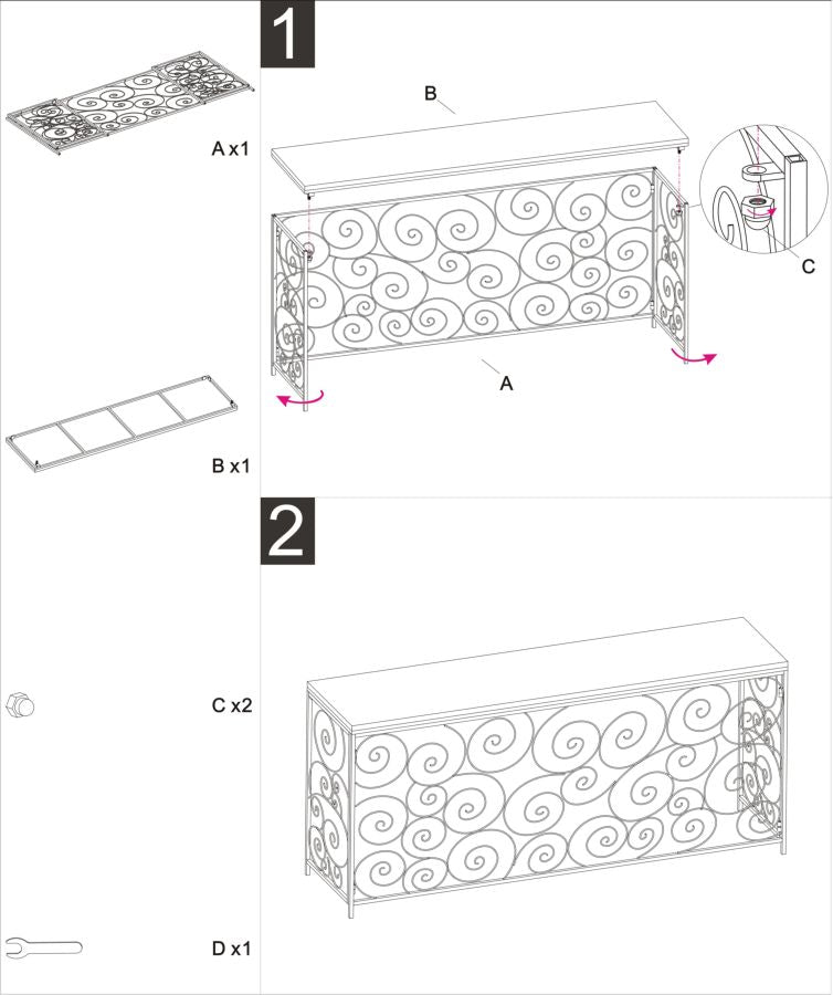 CONSOLE STAR MARBLE - FERRETTI