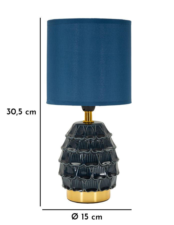 LAMPADA DA COMODINO PIGNY BLU - FERRETTI