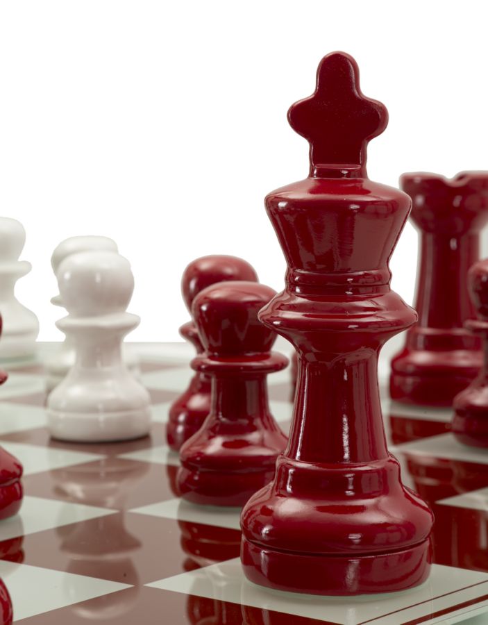 SET SCACCHIERA ROSSA/BIANCA - FERRETTI