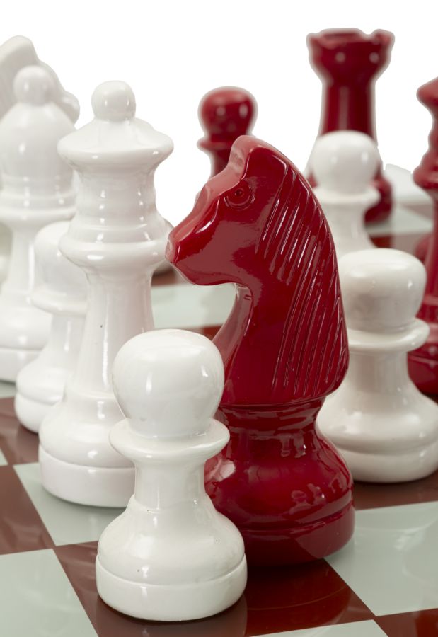 SET SCACCHIERA ROSSA/BIANCA - FERRETTI