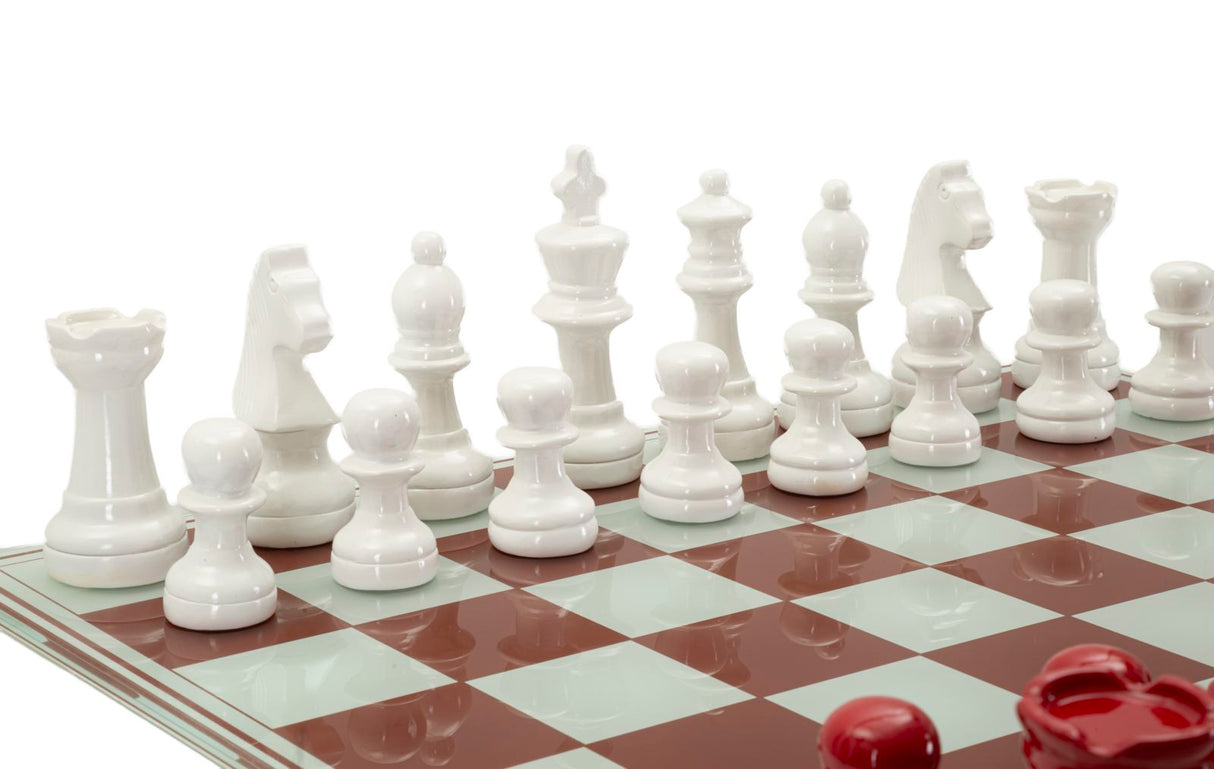 SET SCACCHIERA ROSSA/BIANCA - FERRETTI