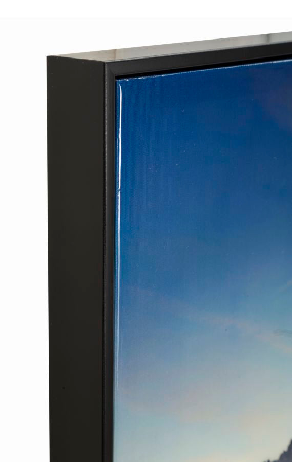 STAMPA SU TELA LACCATA C/CORNICE LAKE - FERRETTI