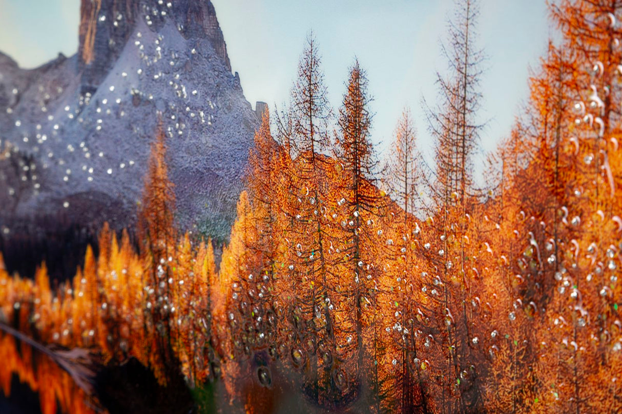 STAMPA SU TELA LACCATA C/CORNICE LAKE - FERRETTI