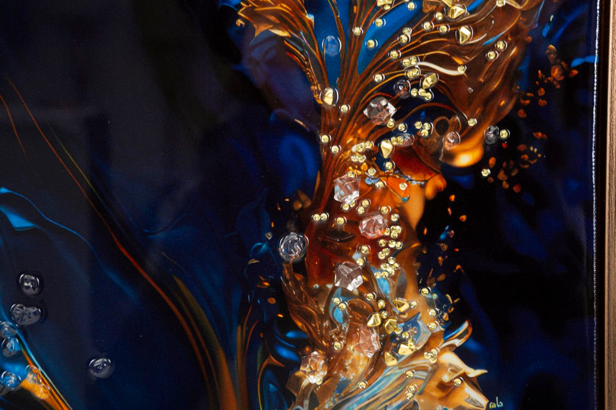 STAMPA SU TELA LACCATA C/CORNICE ANDROMEDA -A- FERRETTI