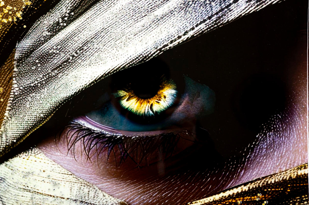 DIPINTO SU TELA LACCATO NAIROBI C/CORNICE -A- FERRETTI