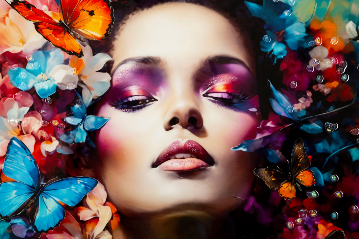 DIPINTO SU TELA LACCATO MARTY C/CORNICE -A- FERRETTI