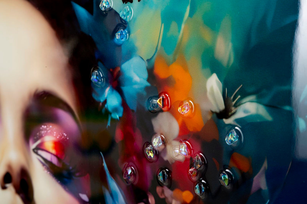 DIPINTO SU TELA LACCATO MARTY C/CORNICE -A- FERRETTI