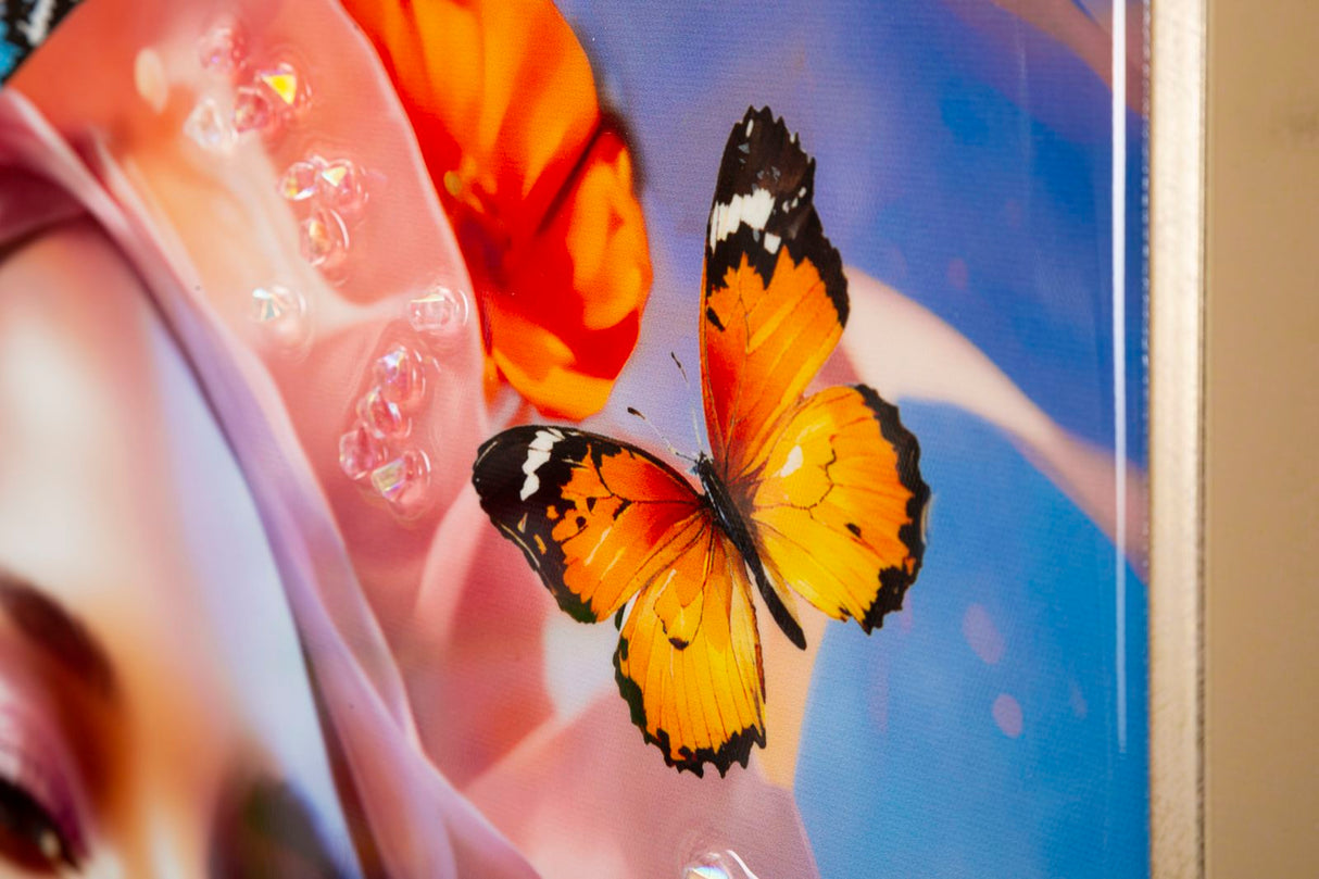 DIPINTO SU TELA LACCATO MARTY C/CORNICE -B- FERRETTI