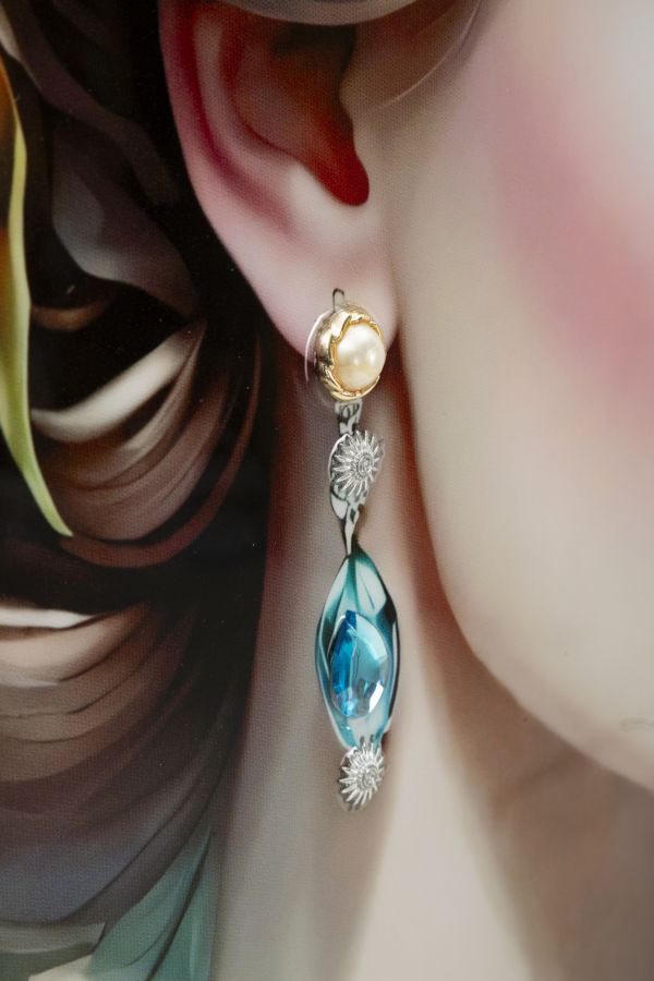 DIPINTO SU TELA LACCATO FANTASY C/CORNICE -A- FERRETTI