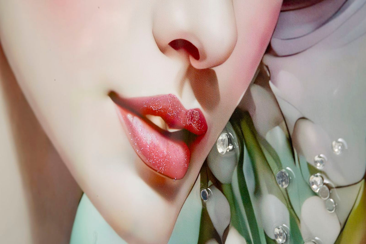 DIPINTO SU TELA LACCATO FANTASY C/CORNICE -A- FERRETTI