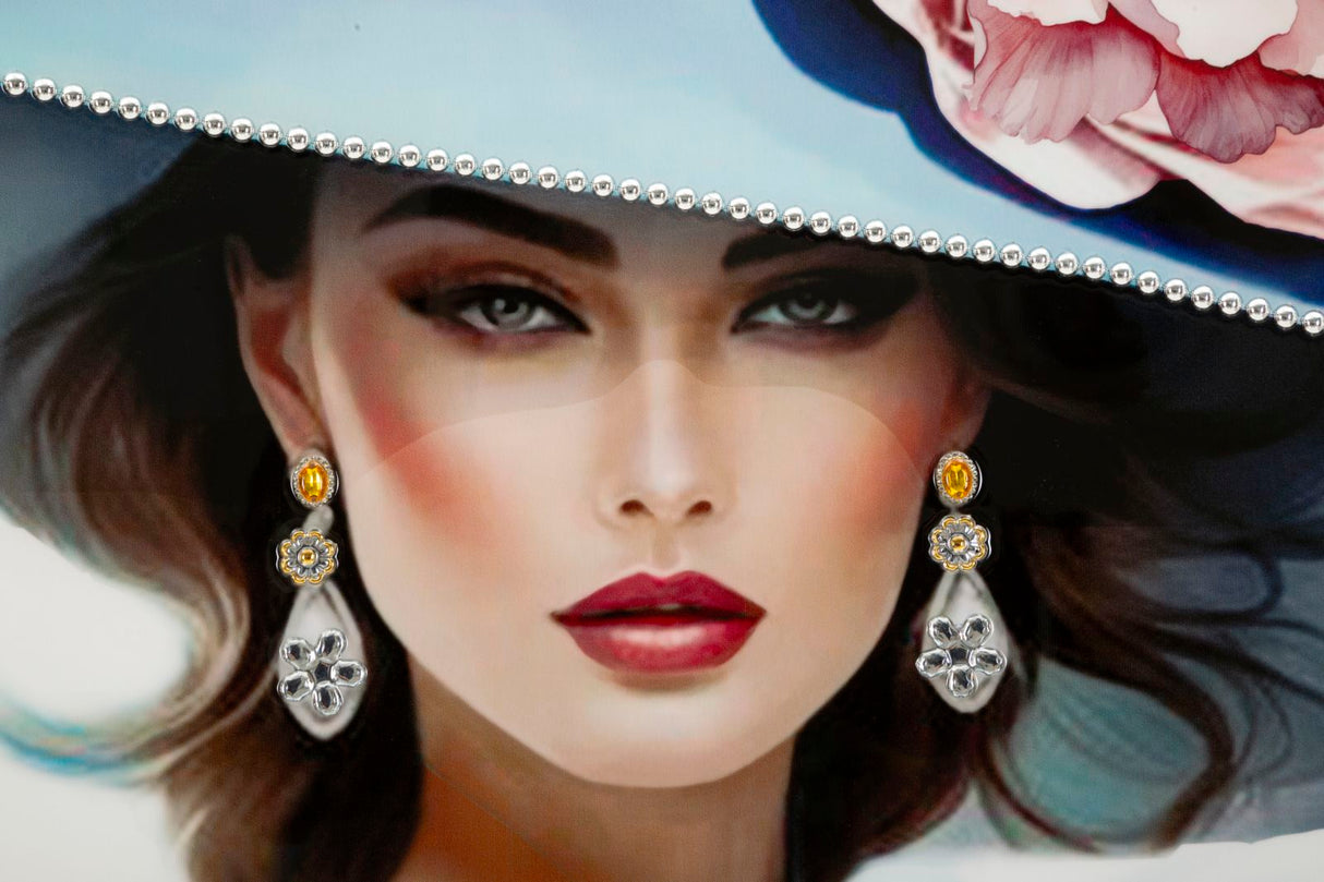 DIPINTO SU TELA LACCATO PAM C/CORNICE -A- FERRETTI