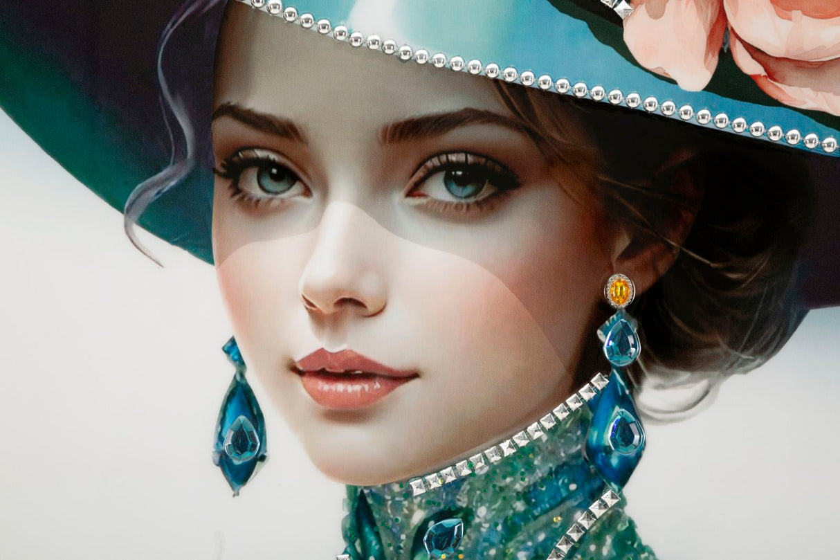 DIPINTO SU TELA LACCATO PAM C/CORNICE -B- FERRETTI