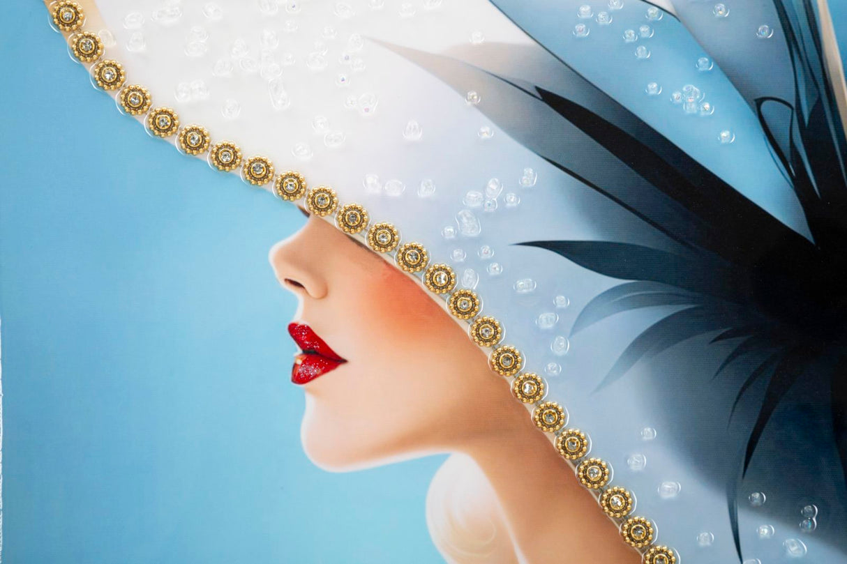 DIPINTO SU TELA LACCATO DORI C/CORNICE -B- FERRETTI