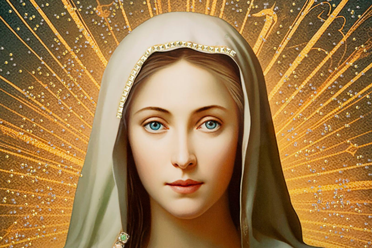 DIPINTO SU TELA LACCATO MADONNA -B- C/CORNICE - FERRETTI