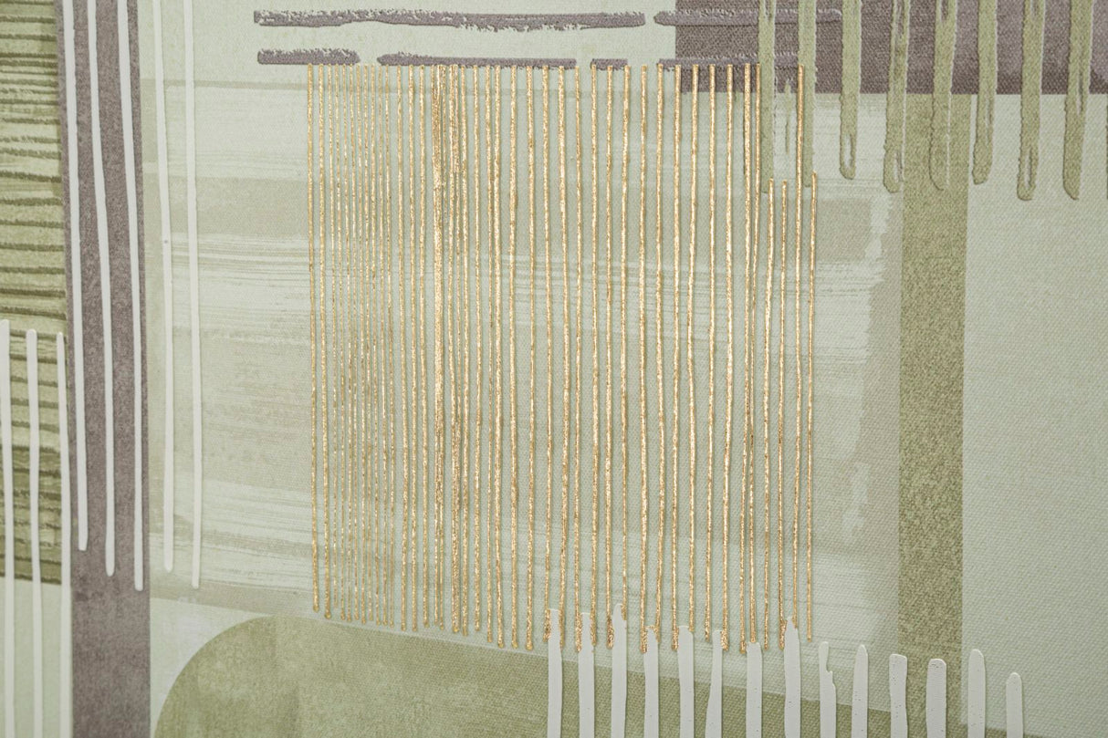 STAMPA DIPINTA SU TELA LIGNES C/CORNICE -A- FERRETTI