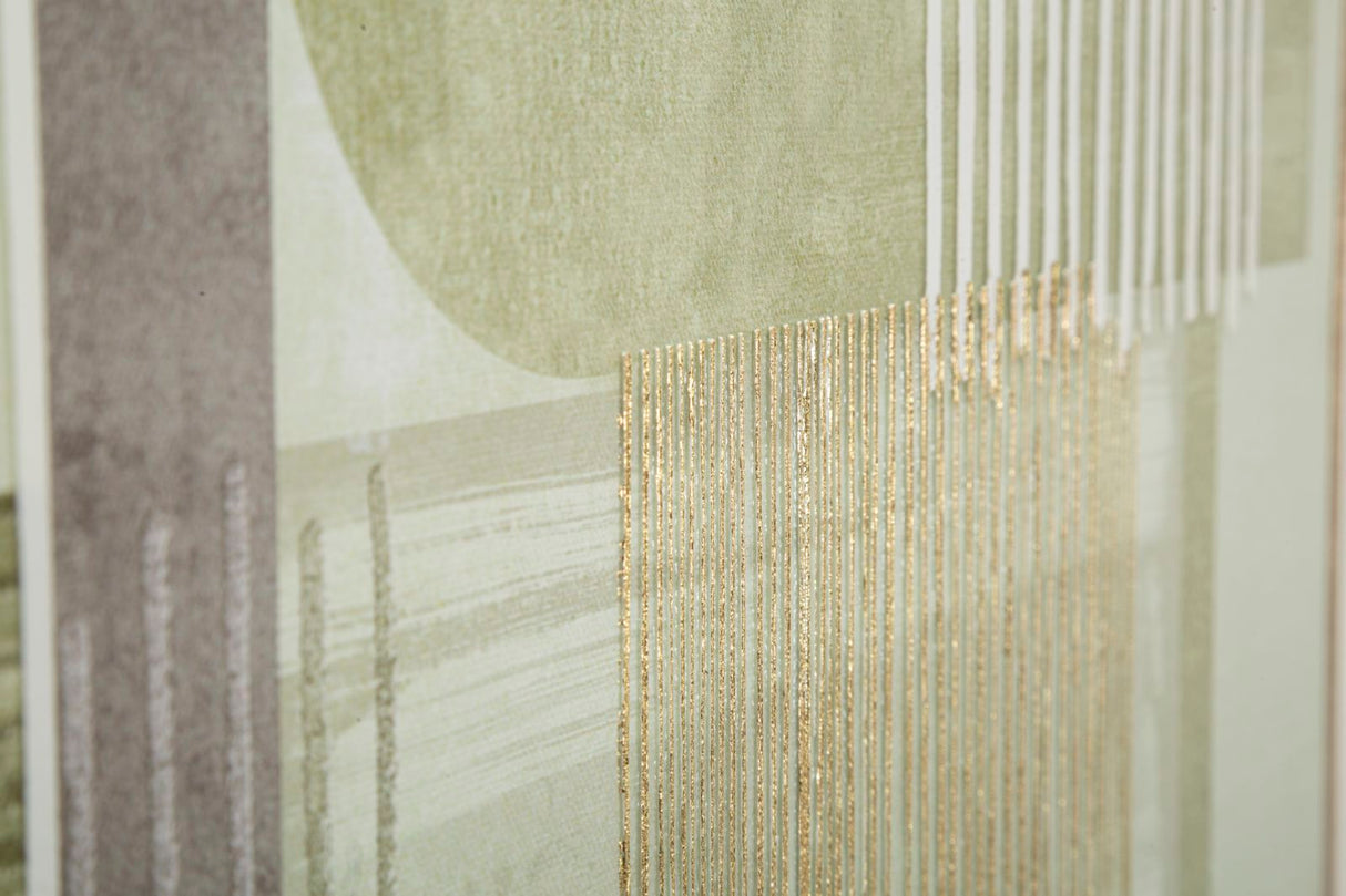 STAMPA DIPINTA SU TELA LIGNES C/CORNICE -A- FERRETTI