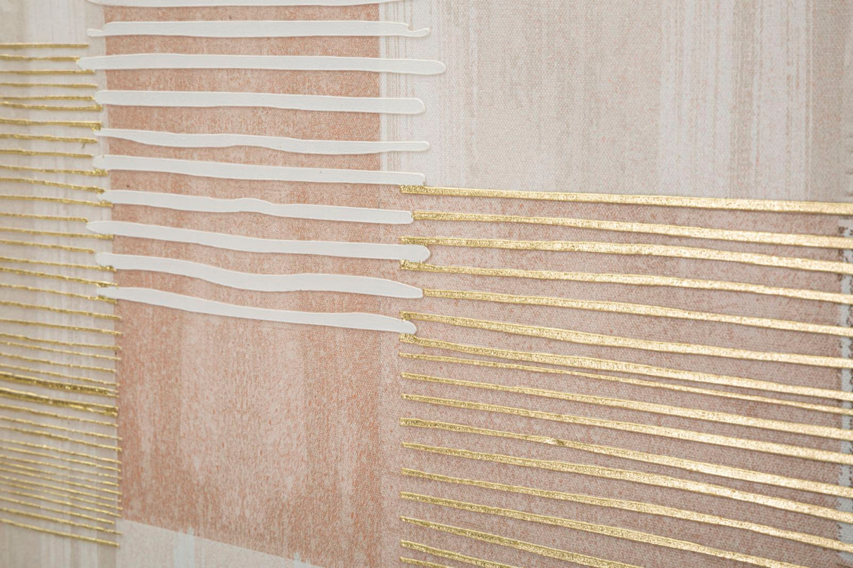 STAMPA DIPINTA SU TELA LIGNES C/CORNICE -B- FERRETTI