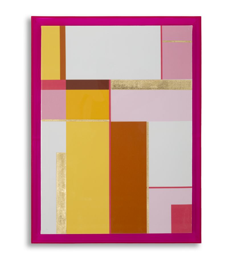 STAMPA SU TELA LACCATTO ACRYLIC C/CORNICE -B- CM 60X3