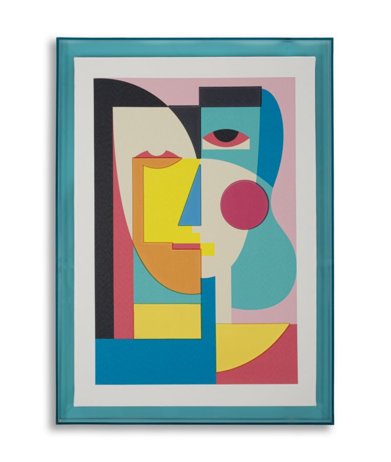 STAMPA SU TELA PICASSY C/CORNICE -A- CM 50X3