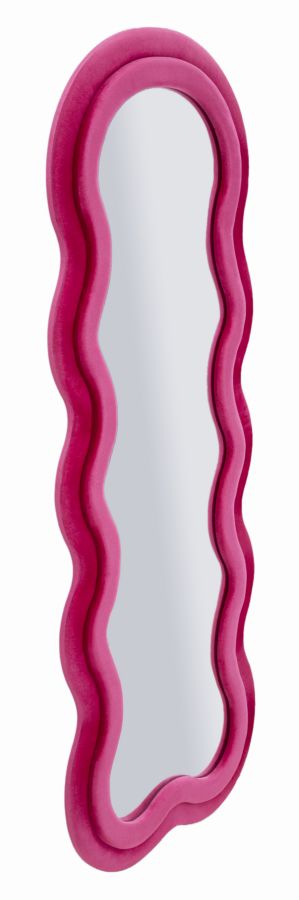SPECCHIO DA MURO MIKI VELLUTO FUXIA - FERRETTI