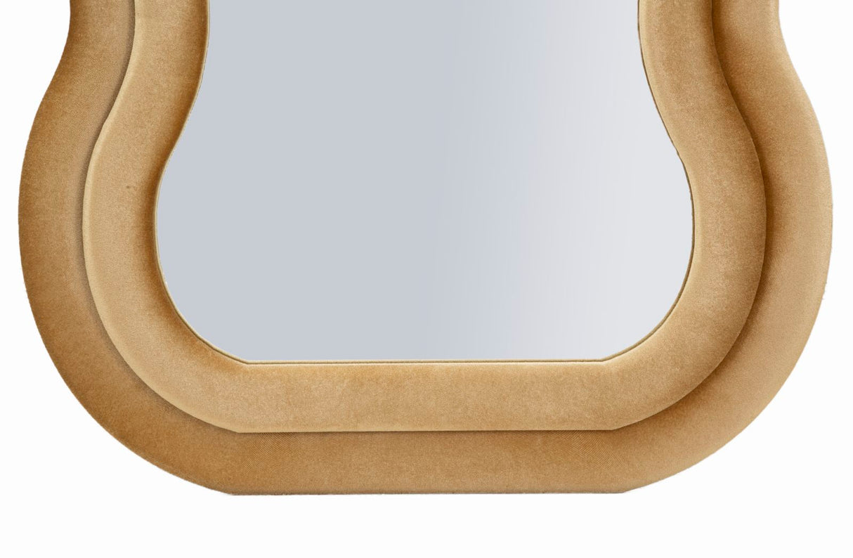 SPECCHIO DA MURO EMILY VELLUTO ORO - FERRETTI