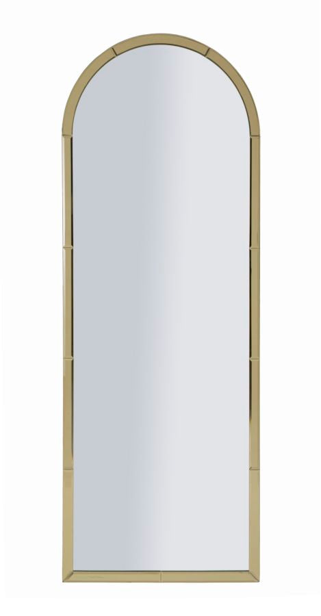 SPECCHIO DA MURO BAKU ORO CM 55X2X150 (MISURA SPECCHIO CM 49X144)