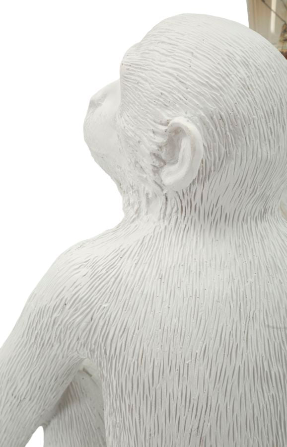 LAMPADA DA TAVOLO MONKEY SEDUTA BIANCA - FERRETTI