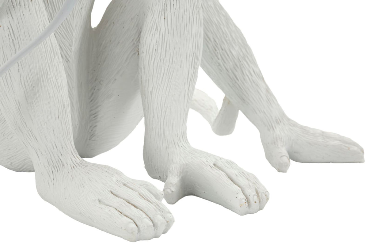 LAMPADA DA TAVOLO MONKEY SEDUTA BIANCA - FERRETTI