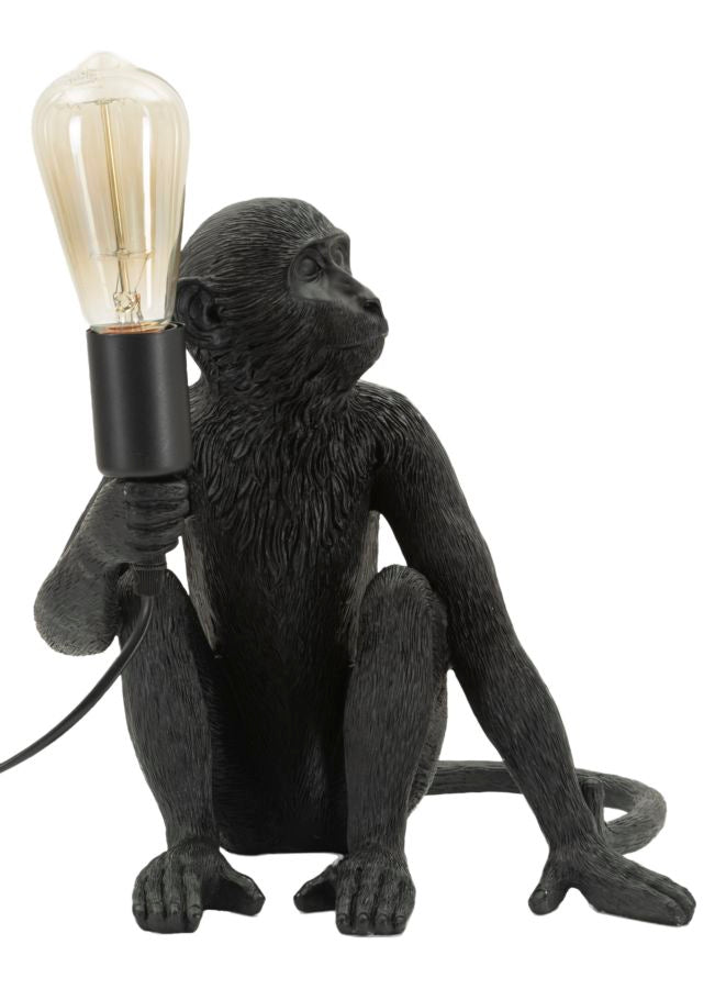 LAMPADA DA TAVOLO MONKEY SEDUTA NERO - FERRETTI